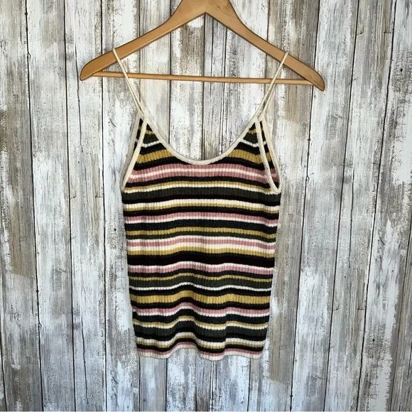 American Eagle Knit Stripe Sweater Vest Tank - Picture 3 of 6